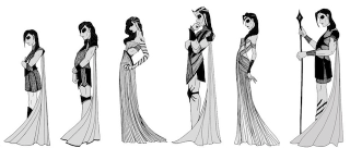 Illustration for article titled Beautiful black-and-white illustrations put a gothic spin on Game of Thrones